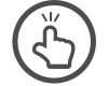 Finger clicking on link